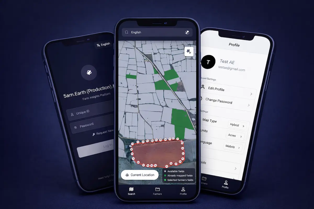 Satellite Field Mapping App